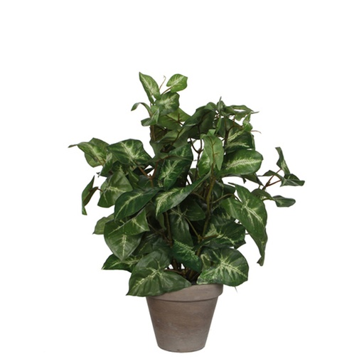 [1439301] Kunstplant Mica Syngonium groen in pot Ø25 35cm