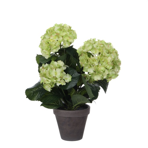 [1439307] Plante artificielle Mica Hortensia vert Ø35 40cm