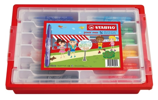 [1439312] Viltstift STABILO power Max 980 XL assorti classpack à 96 stuks