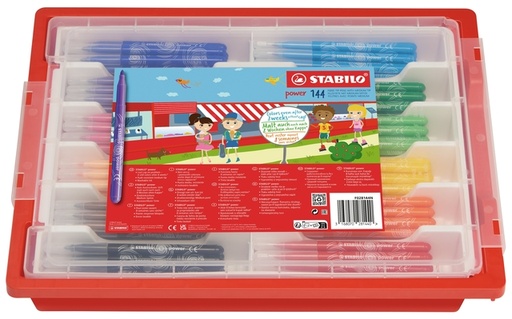 [1439325] Viltstift STABILO power 280 XL assorti classpack à 144 stuks