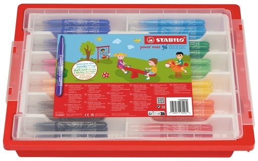 [1439326] Viltstift STABILO power Max 980 fijn assorti classpack à 140 stuks