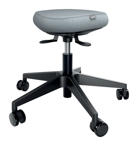 [1436707] Tabouret Assis Leitz Ergo avec roulettes et siège oscillant
