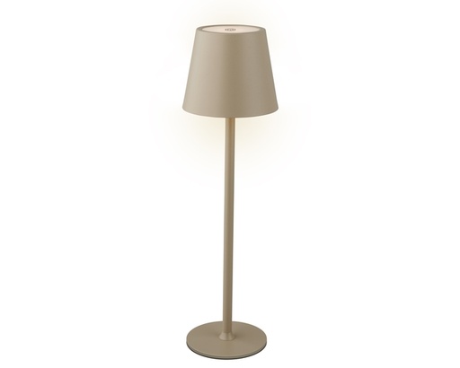 [1466251] Tafellamp Lumineo led oplaadbaar steady binnen bruin