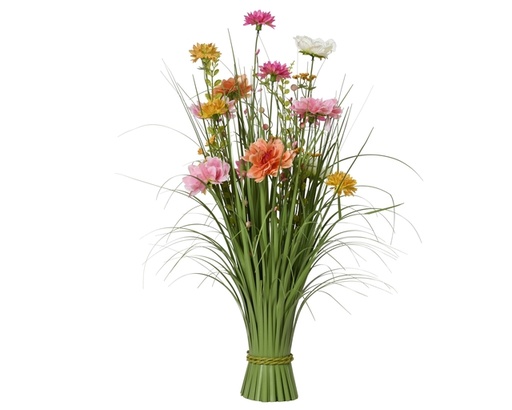 [1466258] Plante herbacée Everlands avec fleurs roses 70cm polyester