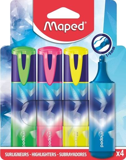 [1466455] Markeerstift Maped Arctic Vibes set à 4 kleuren
