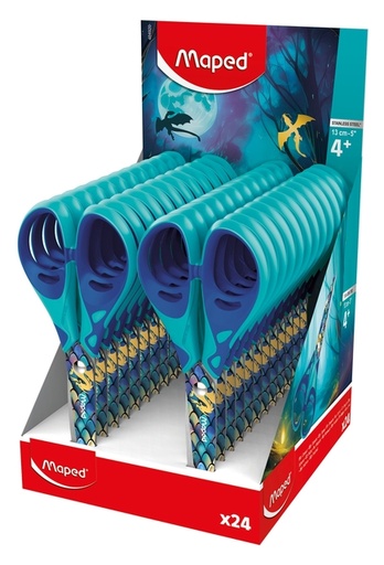 [1466456] Schaar Maped Dragon 13cm display à 24 stuks blauw