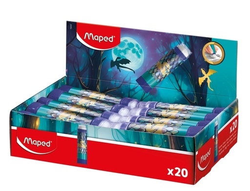 [1466459] Gomme Maped Dragon présentoir 20 couleurs bleu