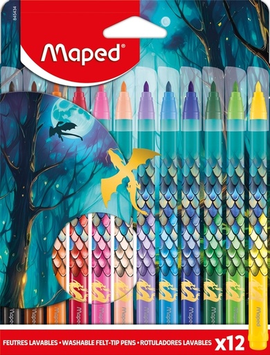 [1466460] Feutre Maped Dragon set 12 couleurs
