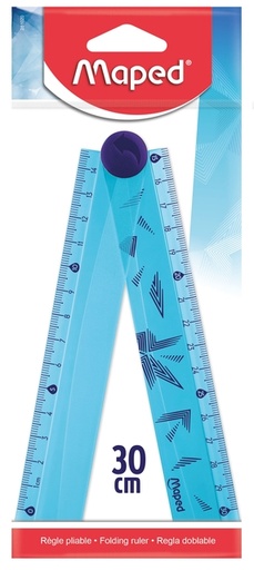 [1466465] Règle Maped Arctic Vibes 30cm pliante bleu