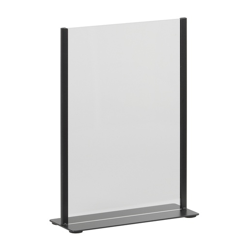 [1466471] Kaarthouder Europel metaal met acryl bord A4 zwart