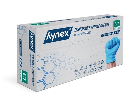 [1466506] Gant Hynex nitrile extra résistant S bleu 5g 100 pièces