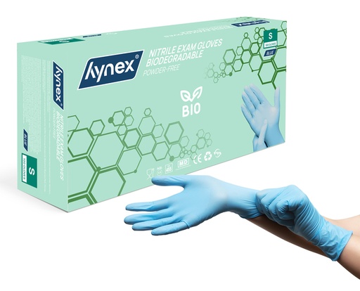 [1466507] Gant Hynex nitrile Bio S bleu 3,5g 100 pièces