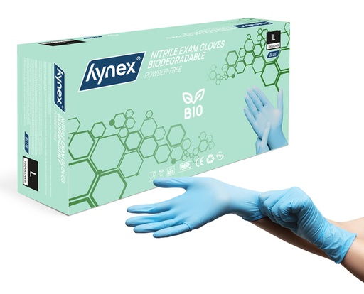 [1466512] Handschoen Hynex nitril Bio L blauw 3.5gr 100 stuks