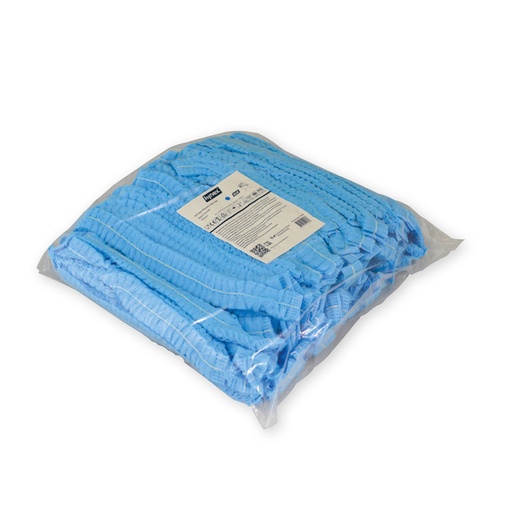 [1466518] Haarnet Hynex clip non-woven blauw pp 100 stuks