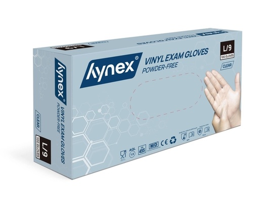 [1466519] Handschoen Hynex vinyl L transparant 4.5gr 100 stuks