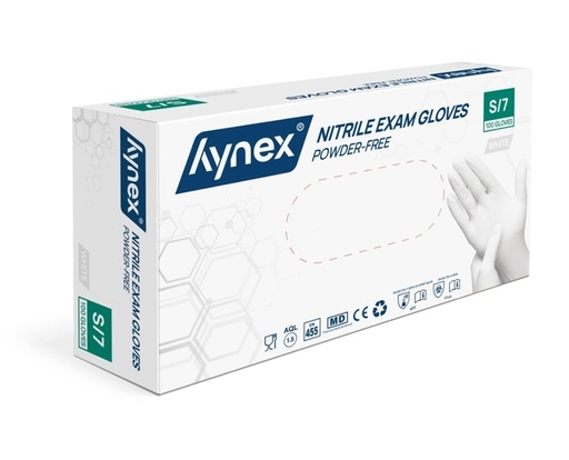 [1466530] Handschoen Hynex nitril S wit 3.5gr 100 stuks