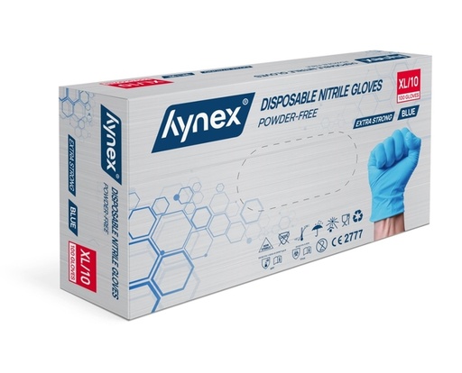 [1466531] Handschoen Hynex nitril XL blauw 5gr extra sterk 100 stuks