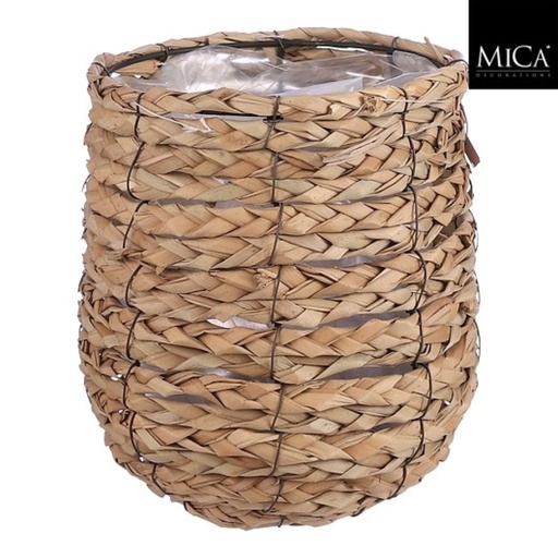 [1466557] Plantenmand Mica Avalon zeegras rond 21x18cm lichtbruin