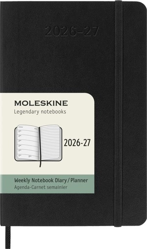 [1466008] Agenda 2027 Moleskine 18 mois Planner Weekly 7 jours/1 page Pocket CS black