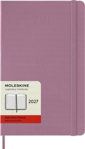 [1466048] Agenda 2027 Moleskine 12 mois Planner Daily 1 jour/1 page Large CR majestic pink