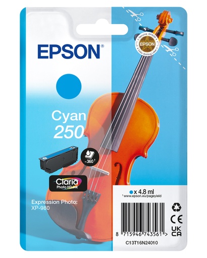 [1466132] Cartouche d'encre Epson 250 T16N24 bleu