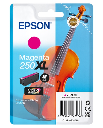 [1466145] Inktcartridge Epson 250XL T16P34 rood