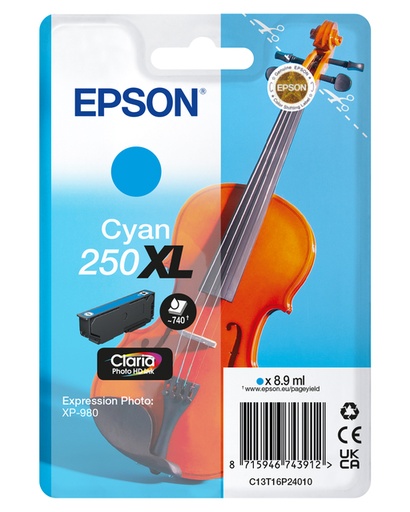 [1466146] Cartouche d'encre Epson 250XL T16P24 bleu