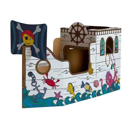 [1466321] Bateau pirate en carton XL Bankers Box Play à colorier