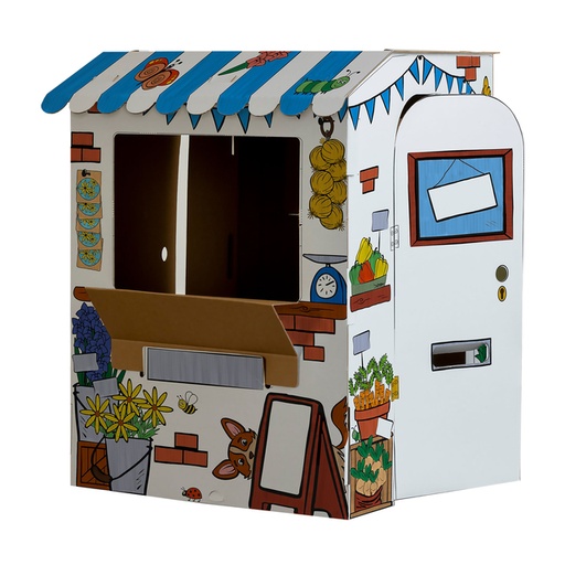 [1466322] Kartonnen Marktkraam XL Bankers Box Play inkleurbaar