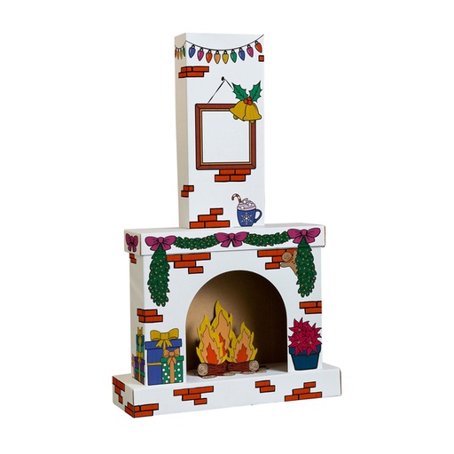 [1466325] Kartonnen Openhaard XL Bankers Box Play inkleurbaar