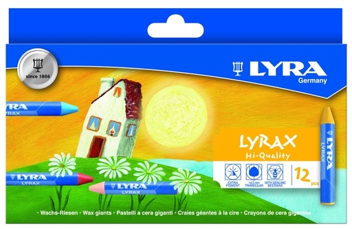 [1466335] Waskrijt LYRA Lyrax Wax Giants set à 12 kleuren