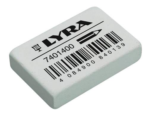 [1466337] Gum LYRA India Rubber doos à 40 stuks wit