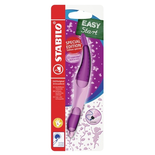 [1466360] Rollerpen STABILO Easyoriginal linkshandig 3D DreamWorld medium roze