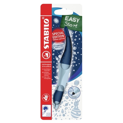 [1466361] Rollerpen STABILO Easyoriginal rechtshandig 3D DreamWorld medium blauw