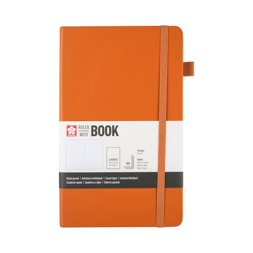 [1466126] Carnet de notes Sakura Pocket 130x210mm ligné couverture rigide ambre