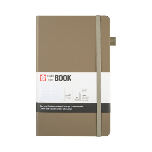 [1466144] Notitieboek Sakura large 130x210mm lijn hard cover sintel