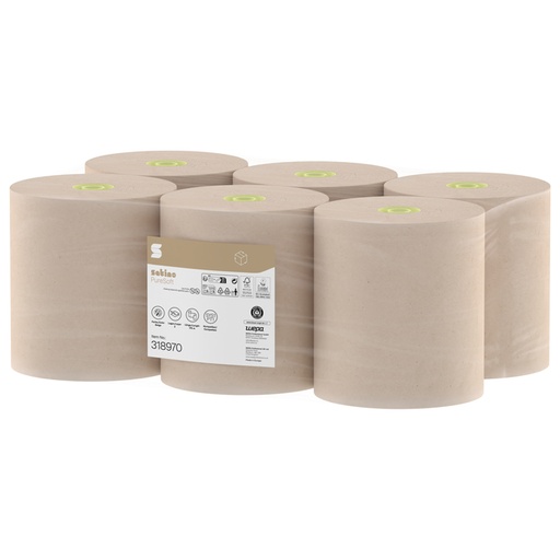 [1466945] Essuie-mains Saatino SYS1 PureSoft 2 épaisseurs 6x 175m naturel 318970