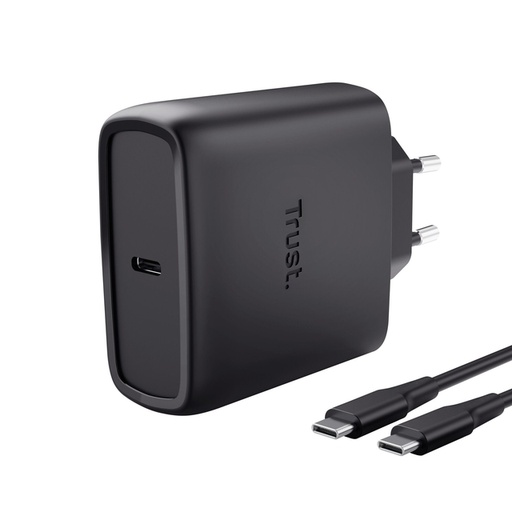 [1467001] Oplader Trust Maxo 65W USB-C GAN zwart