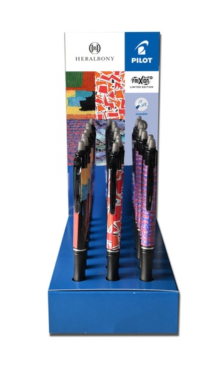 [1467113] Rollerpen PILOT friXion Ball Plus Heralbony medium ass displ à 24st