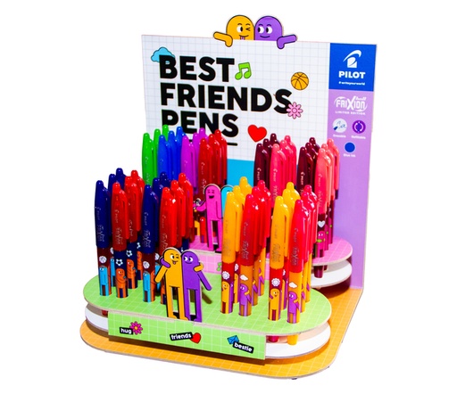 [1467114] Roller PILOT FriXion Friends Medium assorti display 48 pièces