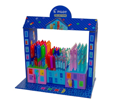 [1467116] Roller PILOT FriXion Concept Pool Party & Friends Medium assorti display 96 pièces