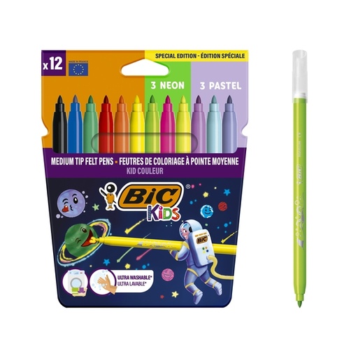 [1467180] Kleurstift Bickids Cosmo clipstrip à 12 etuis
