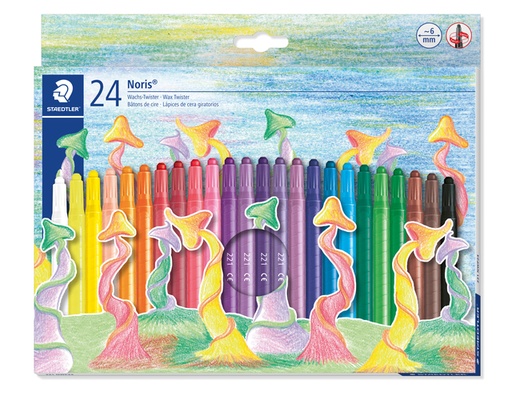 [1467186] Crayon de cire Staedtler Noris twister set 24 couleurs