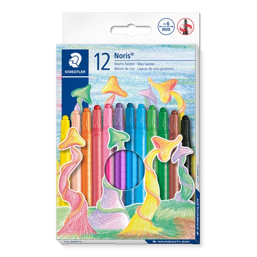[1467203] Crayon de cire Staedtler Noris Twister set 12 couleurs