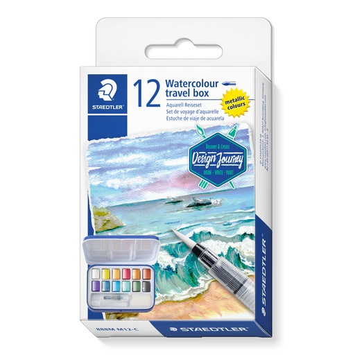 [1467205] Peinture Aquarelle Staedtler Design Journey set 12 couleurs