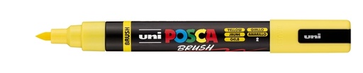 [1467209] Paintmarker Uni POSCA PC-5BR brushpunt medium geel