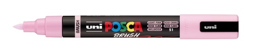 [1467214] Marqueur peinture Uni POSCA PC-5BR pointe pinceau Medium rose clair