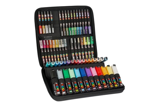 [1467215] Paintmarker Uni POSCA assorti koffer à 60 stuks