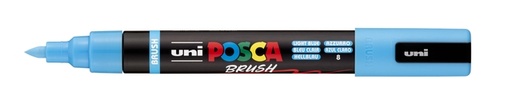 [1467217] Marqueur peinture Uni POSCA PC-5BR pointe pinceau Medium bleu clair