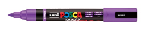 [1467218] Marqueur peinture Uni POSCA PC-5BR pointe pinceau Medium violet